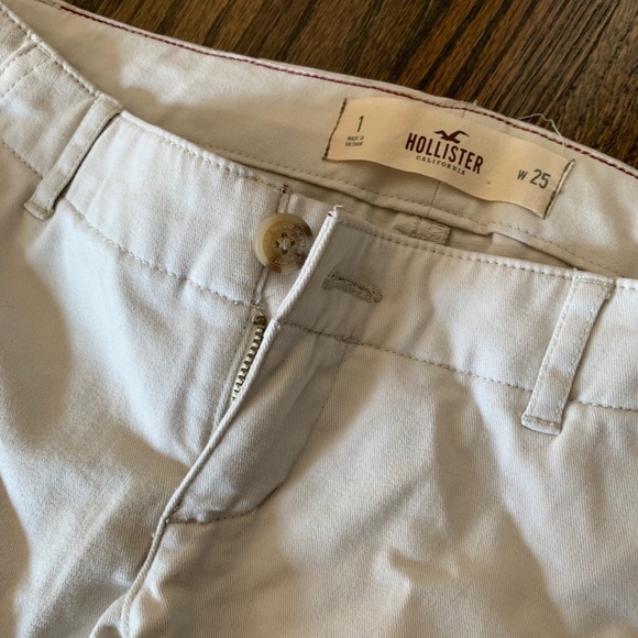 New Hollister Chino Pants Light Khaki Women’s 0 25 - Picture 2 of 7